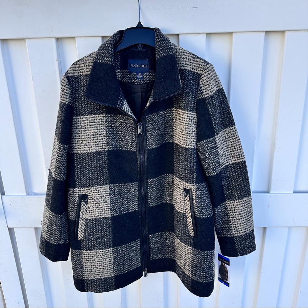 Pendleton Wool Blend Plaid Walker Jacket Coat NWT… - image 2